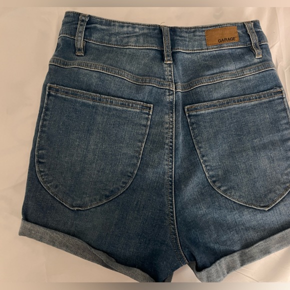 High-Rise Jean Shorts From Garage - Picture 3 of 4